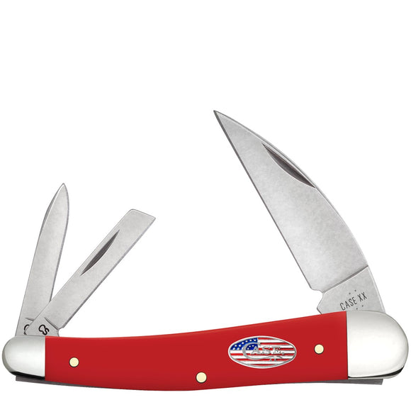 Case Cutlery Seahorse Whittler American Workman Red Folding Carbon Steel Pocket Knife 73938