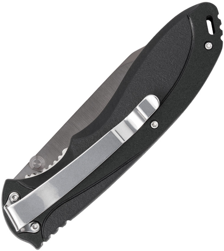 Case Cutlery TecX Lockback Black Folding Stainless Serrated Pocket