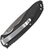 Case Cutlery TecX Lockback Black Folding Stainless Drop Point Pocket Knife 75674