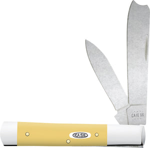 Case Cutlery Razor Jack Yellow Synthetic Folding Stainless Pocket Knife 81088