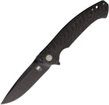 Cobratec Knives Aventus Framelock Carbon Fiber Folding S35VN Pocket Knife AVN