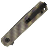 Cobratec Knives Rook Linerlock Titanium Folding VG-10 Pocket Knife RKVGBK