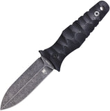 Cobratec Knives Claymore Dagger Blackout G10 14C28N Fixed Blade Knife CLDFEBS