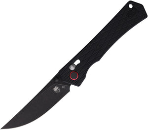 Cobratec Knives Legacy Crossbar Lock Black G10 Folding D2 Steel Pocket Knife LEGBLK