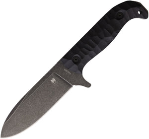 Cobratec Knives PSK Blackout G10 14C28N Sandvik Fixed Blade Knife TPSKBKDSW