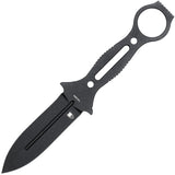 Cobratec Knives Ringed Claymore Black 14C28N Fixed Blade Knife RCLMDNSBK