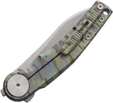 Cobratec Knives Rogue Framelock Digital Camo Titanium Folding M390 Knife ROGCPNS