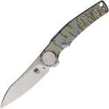 Cobratec Knives Rogue Framelock Digital Camo Titanium Folding M390 Knife ROGCPNS
