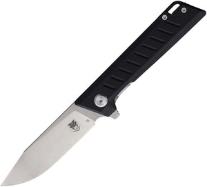 Cobratec Knives Riptide Linerlock Black G10 Folding D2 Steel Pocket Knife RTDD2BLK