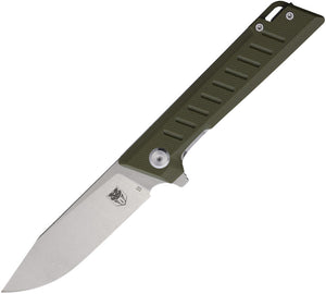 Cobratec Knives Riptide Linerlock OD Green G10 Folding D2 Steel Pocket Knife RTDD2ODG