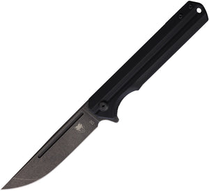 Cobratec Knives Streamline Linerlock Black G10 Folding D2 Steel Pocket Knife SLGBLK