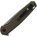 Cobratec Knives Talon Linerlock OD Green G10 Folding D2 Steel Pocket Knife TLNOD