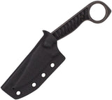 Cobratec Knives Wolfteeth Black G10 14C28N Clip Pt Fixed Blade Knife WLTBLKCLP