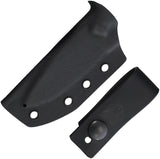 Cobratec Knives Wolfteeth Black G10 14C28N Harpoon Fixed Blade Knife WLTBLKHRP