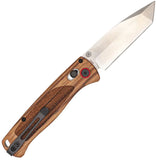 Cobratec Knives Crossbar Lock Zebra Wood Folding D2 Steel Tanto Pocket Knife ZWDBLT