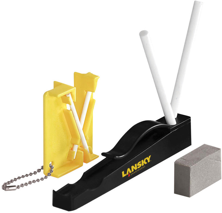 Guided Razorblade Lansky Knife Sharpener - Precision Angle Guided System for Razor-Sharp ...