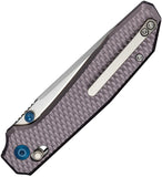 Civivi Elite Tessera Crossbar Lock Purple Aluminum Folding CPM-S35VN Pocket Knife E260292