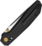 Civivi Elite Tessera Crossbar Lock Black Aluminum Folding CPM-S35VN Pocket Knife E260293