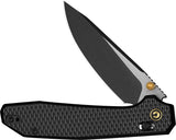 Civivi Elite Tessera Crossbar Lock Black Aluminum Folding CPM-S35VN Pocket Knife E260293