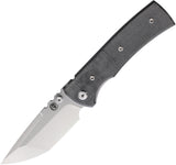 Chaves Knives Redencion 229 Blue Label Black Micarta Folding Elmax Tanto Knife 14231