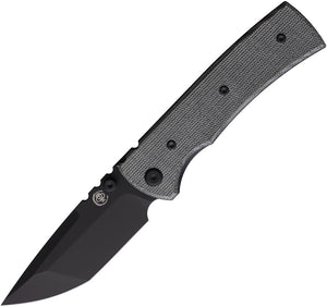 Chaves Knives Redencion 229 Blue Label Blackout Micarta Folding Elmax Tanto Knife 14233