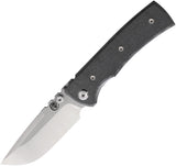 Chaves Knives Redencion Street Blue Label Black Micarta Folding Elmax Drop Pt Knife 14234