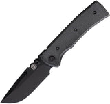 Chaves Knives Redencion Street Blue Label Blackout Micarta Folding Elmax Drop Pt Knife 14236