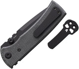 Chaves Knives Redencion Street Blue Label Blackout Micarta Folding Elmax Tanto Knife 14237