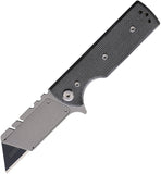 Chaves Knives CHUB Flipper Blue Label Linerlock Black Micarta Folding Pocket Knife 14242