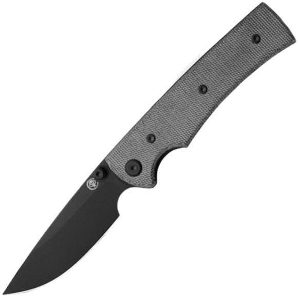 Chaves Knives Liberation 229 Linerlock Blackout Micarta Folding Elmax Drop Pt Knife 14314