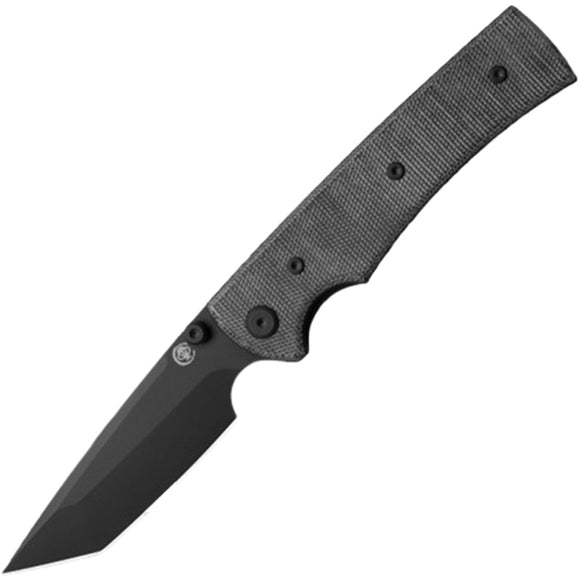 Chaves Knives Liberation 229 Linerlock Blackout Micarta Folding Elmax Tanto Knife 14315