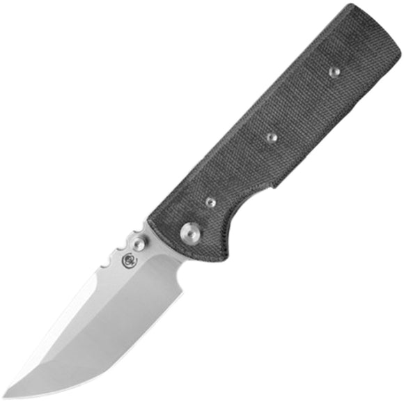 Chaves Knives NTAK Linerlock Black Micarta Folding Elmax Tanto Knife 14329