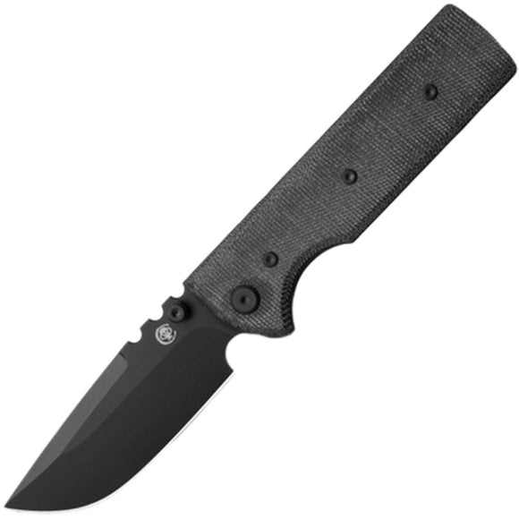 Chaves Knives NTAK Linerlock Blackout Micarta Folding Elmax Drop Pt Knife 14330
