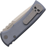 Chaves Knives Pro Tech Automatic Redencion 229 Knife Gray Aluminum S35VN Blade 14635