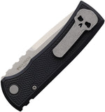 Chaves Knives Pro Tech Automatic Redencion 229 Knife Black Spiral Stipple Aluminum S35VN Blade 14636