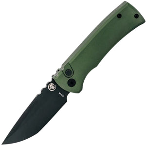 Chaves Knives Pro Tech Automatic Redencion 229 Knife Green Aluminum DLC S35VN Blade