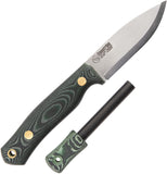 Casstrom No.8 Swedish Forest Green & Black Micarta 14C28N Fixed Blade Knife 12827