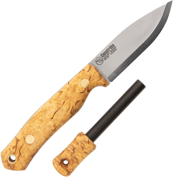 Casstrom No.8 Swedish Forest Curly Birch Wood 14C28N Fixed Blade Knife 12828