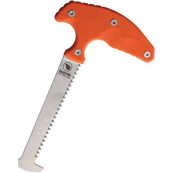 Casstrom No.11 Field Saw Orange G10 Stainless Serrated Fixed Blade Knife 133116