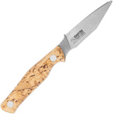 Casstrom Swedish Field Dresser Curly Birch Wood 14C28N Fixed Blade Knife 13518