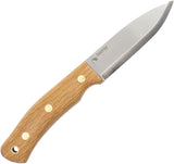 Casstrom No.10 Forest Oak Wood Sleipner Tool Fixed Blade Knife w/ Sheath 14101