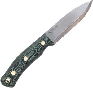 Casstrom No.10 Forest Green & Black Micarta Sleipner Fixed Blade Knife w/ Sheath 14103