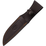 Muela Hunter Crown Stag Handle Stainless Fixed Knife w/ Belt Sheath CIG12S