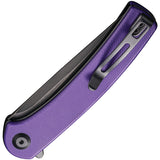 Civivi Mini Asticus Linerlock Purple G10 Folding 10Cr15CoMoV Knife 19026B4