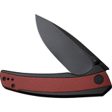 Civivi Teraxe Pocket Knife Burgundy Stainless Steel & G10 Folding Nitro-V 200361