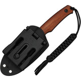 Civivi Altus Guibourtia Wood 14C28N Fixed Blade Knife w/ Belt Sheath 20076B3