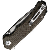 Civivi Brazen Pocket Knife Linerlock Green Micarta Folding D2 Steel Tanto 2023F