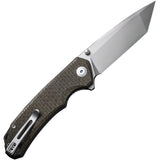 Civivi Brazen Pocket Knife Linerlock Green Micarta Folding D2 Steel Tanto 2023F