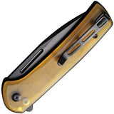 Civivi Conspirator Button Lock Ultem Folding Black Nitro-V Drop Pt Pocket Knife 210066