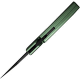 Civivi Typhoeus Folding Push Dagger Knife Green Aluminum 14C28N Blade w/ Sheath 210364